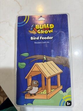 Build & Grow Bird Feeder DIY Wooden Craft Kit Nature Kids OS